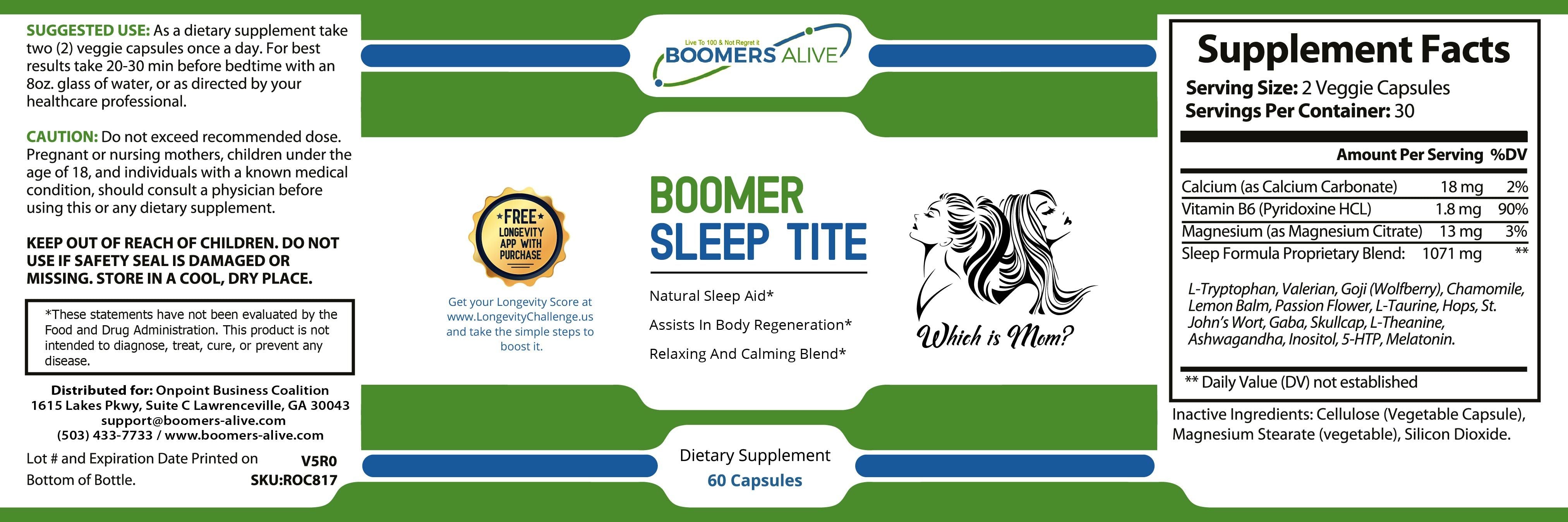 Buy 1 - Get 2 FREE: Boomer Sleep Tite