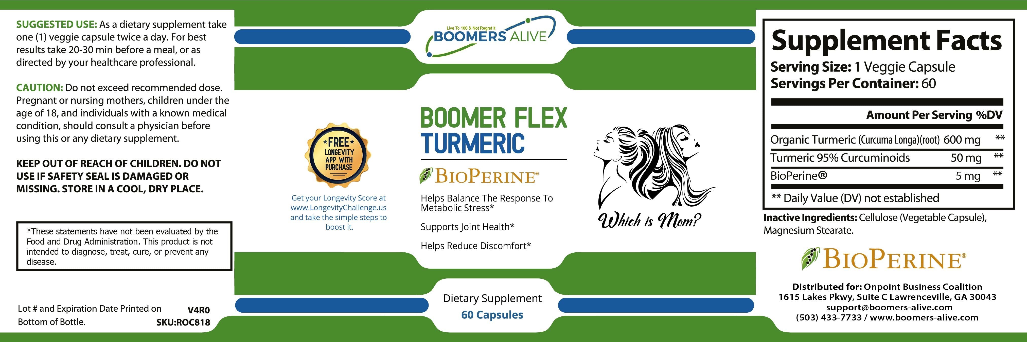 Buy 1 - Get 3 FREE: Boomer Flex Turmeric